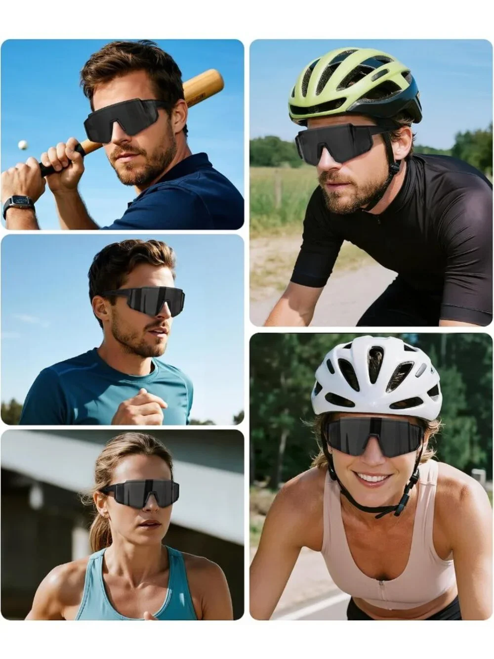 Polarized Sports Sunglasses for Men & Women | UV400 Protection, Lightweight